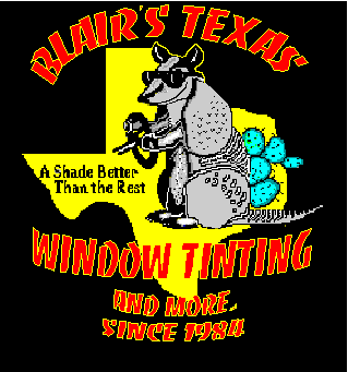 Welcome to Blair's Texas Window Tinting & more. Scroll down to see auto window film removal instructions.